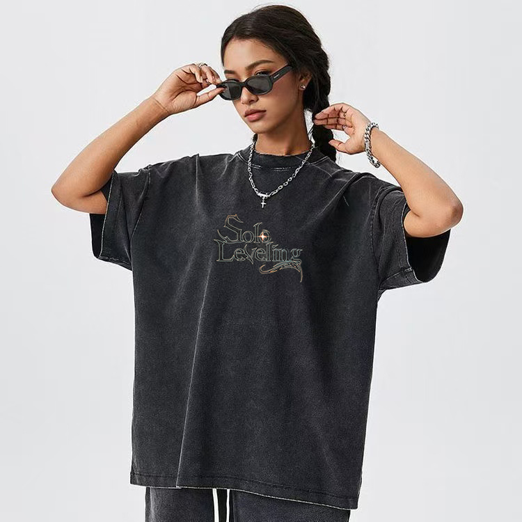 Men's Women's Vintage Washed C - Anime Merchandise Solo Leveling recension och pris
